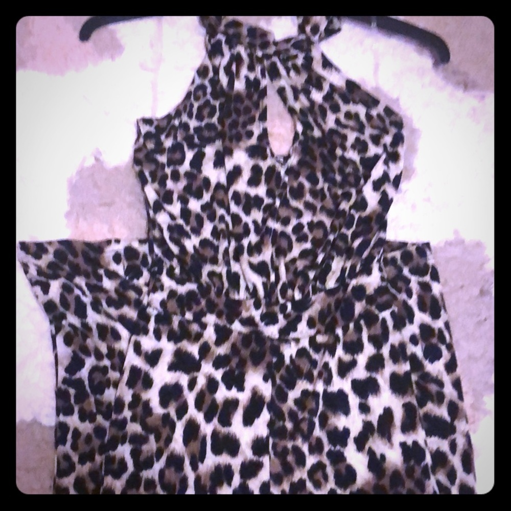 Cheetah print jumpsuit